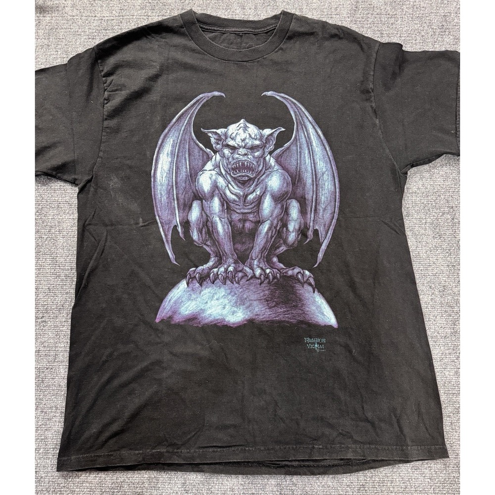 Vintage 90s Fashion Victim Gargoyle Dark Horror VTG Shirt Mens Size XL USA